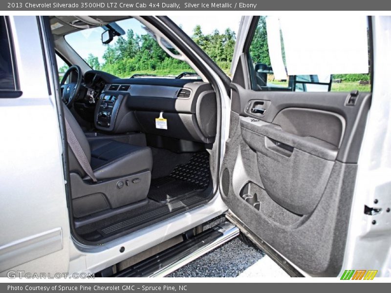 Silver Ice Metallic / Ebony 2013 Chevrolet Silverado 3500HD LTZ Crew Cab 4x4 Dually