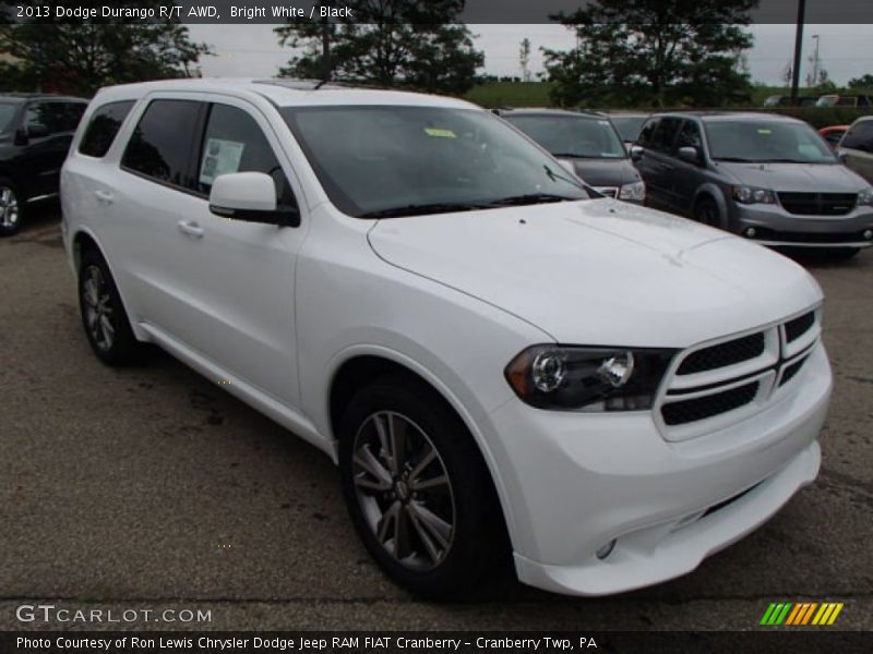 Bright White / Black 2013 Dodge Durango R/T AWD