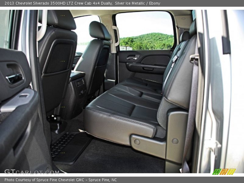 Rear Seat of 2013 Silverado 3500HD LTZ Crew Cab 4x4 Dually