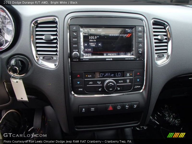 Bright White / Black 2013 Dodge Durango R/T AWD