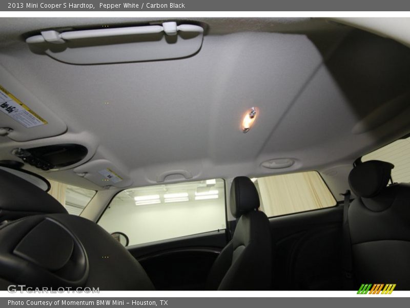 Pepper White / Carbon Black 2013 Mini Cooper S Hardtop