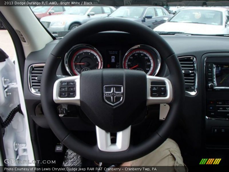 Bright White / Black 2013 Dodge Durango R/T AWD