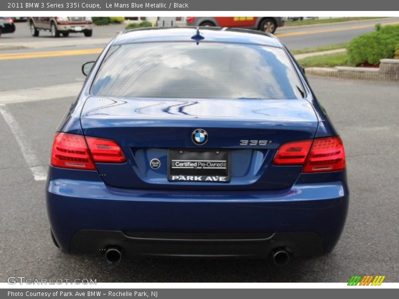 Le Mans Blue Metallic / Black 2011 BMW 3 Series 335i Coupe