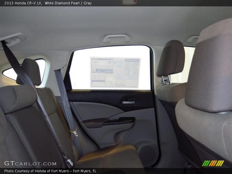 White Diamond Pearl / Gray 2013 Honda CR-V LX