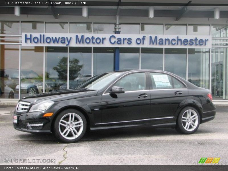Black / Black 2012 Mercedes-Benz C 250 Sport