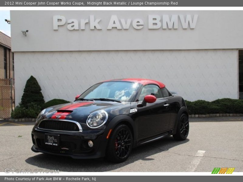 Midnight Black Metallic / Lounge Championship Red 2012 Mini Cooper John Cooper Works Coupe