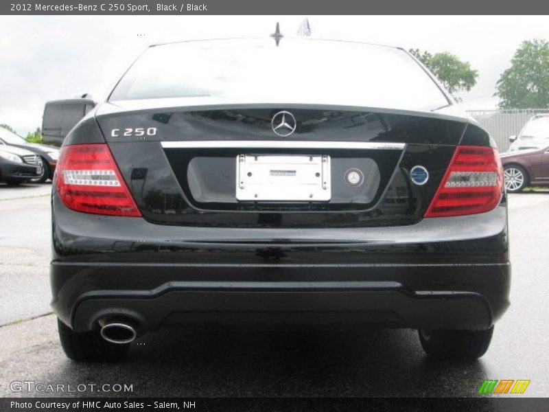 Black / Black 2012 Mercedes-Benz C 250 Sport