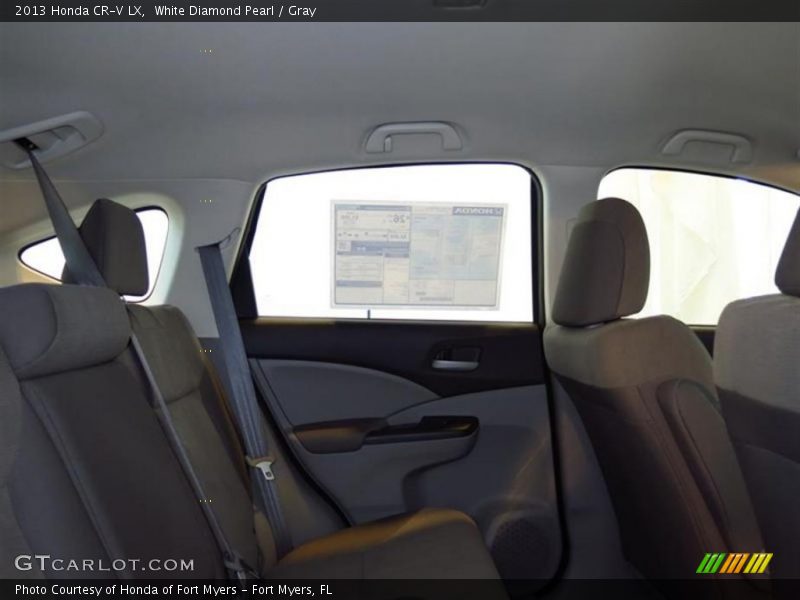 White Diamond Pearl / Gray 2013 Honda CR-V LX