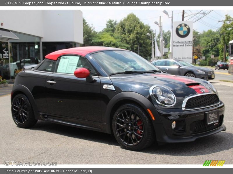 Midnight Black Metallic / Lounge Championship Red 2012 Mini Cooper John Cooper Works Coupe