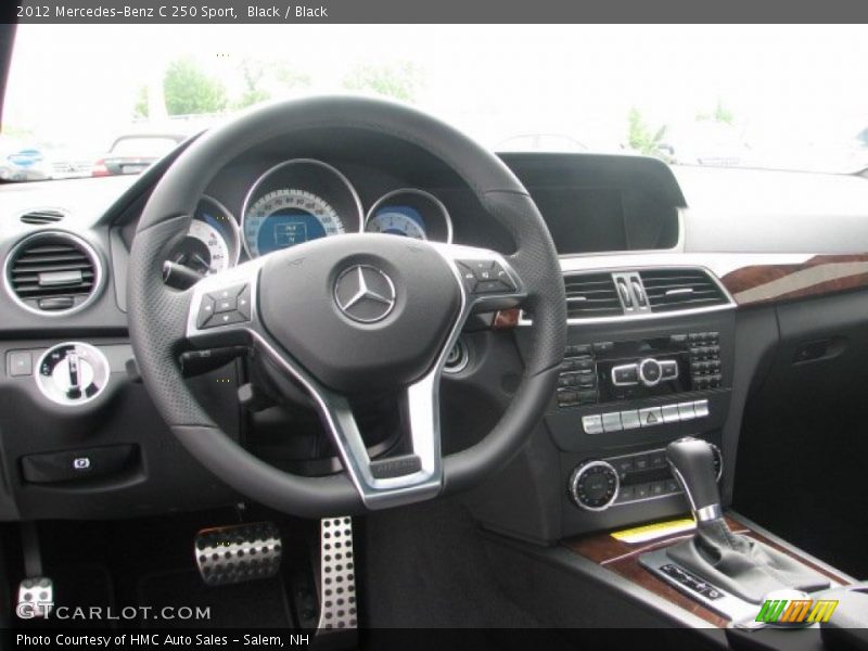 Black / Black 2012 Mercedes-Benz C 250 Sport