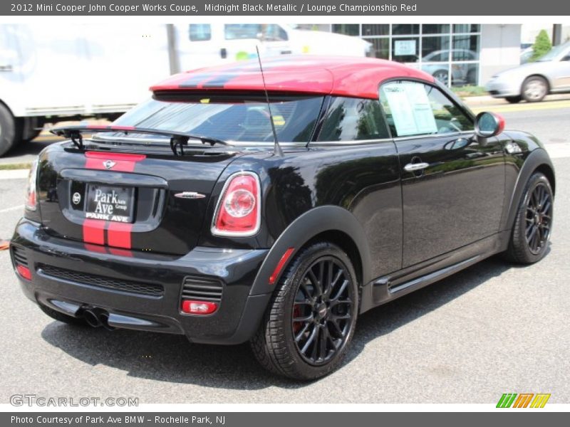 Midnight Black Metallic / Lounge Championship Red 2012 Mini Cooper John Cooper Works Coupe