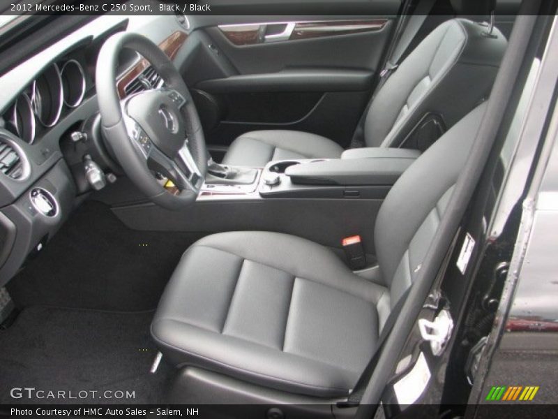 Black / Black 2012 Mercedes-Benz C 250 Sport