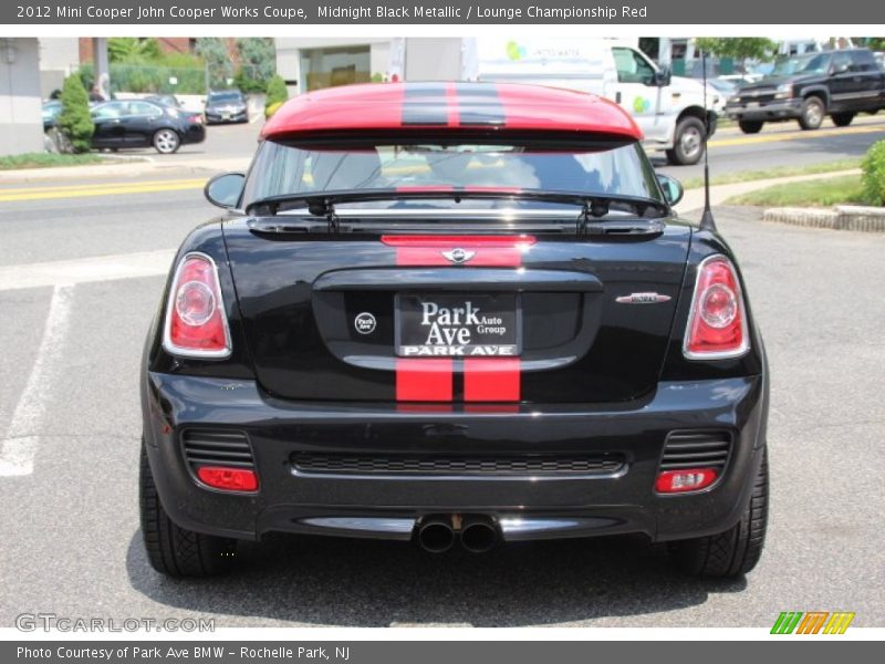 Midnight Black Metallic / Lounge Championship Red 2012 Mini Cooper John Cooper Works Coupe