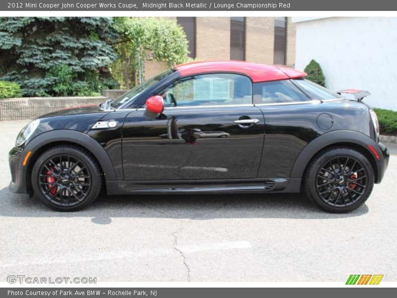 Midnight Black Metallic / Lounge Championship Red 2012 Mini Cooper John Cooper Works Coupe