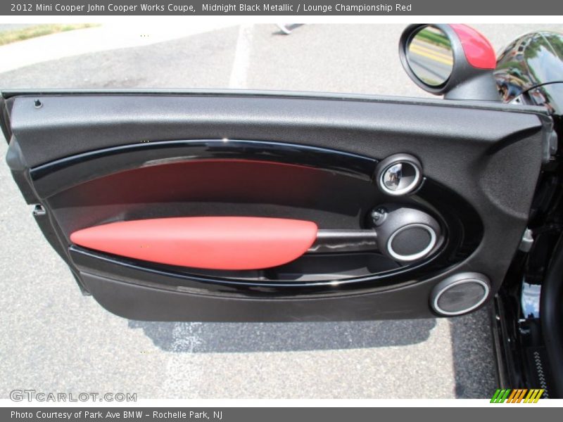 Midnight Black Metallic / Lounge Championship Red 2012 Mini Cooper John Cooper Works Coupe