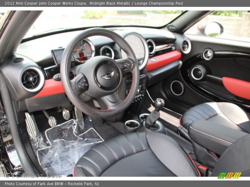 Midnight Black Metallic / Lounge Championship Red 2012 Mini Cooper John Cooper Works Coupe