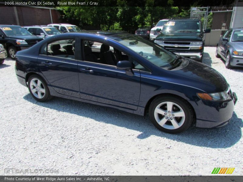 Royal Blue Pearl / Gray 2006 Honda Civic EX Sedan