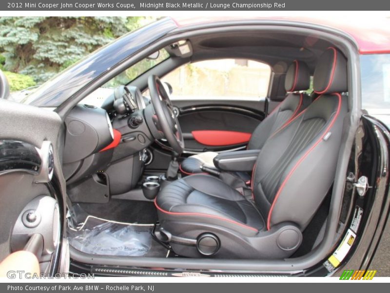 Midnight Black Metallic / Lounge Championship Red 2012 Mini Cooper John Cooper Works Coupe