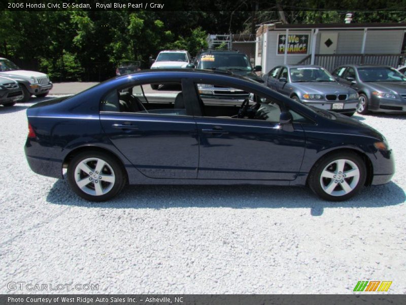 Royal Blue Pearl / Gray 2006 Honda Civic EX Sedan