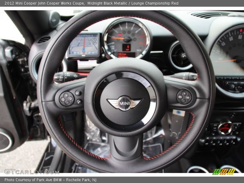 Midnight Black Metallic / Lounge Championship Red 2012 Mini Cooper John Cooper Works Coupe