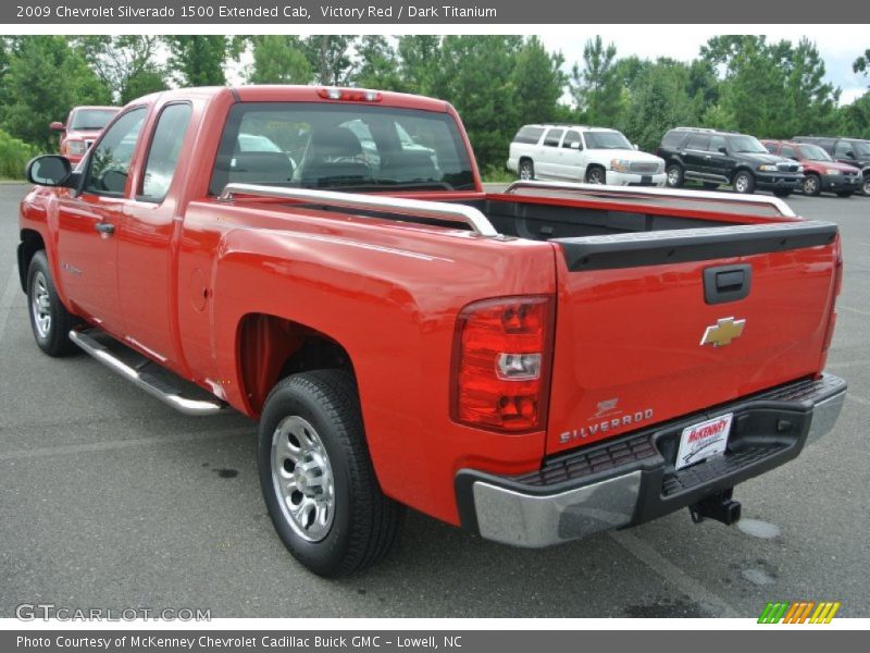 Victory Red / Dark Titanium 2009 Chevrolet Silverado 1500 Extended Cab