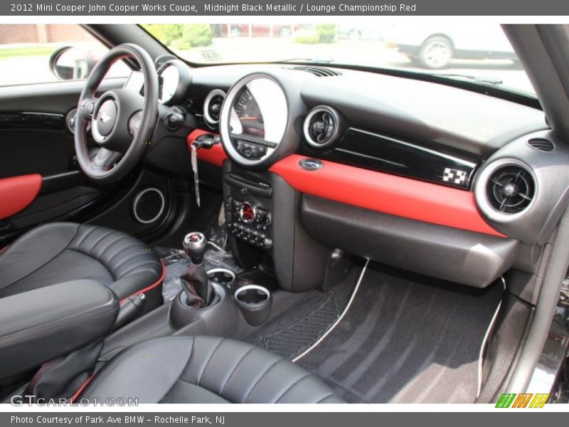 Midnight Black Metallic / Lounge Championship Red 2012 Mini Cooper John Cooper Works Coupe