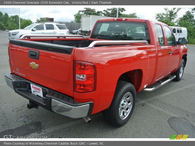 Victory Red / Dark Titanium 2009 Chevrolet Silverado 1500 Extended Cab