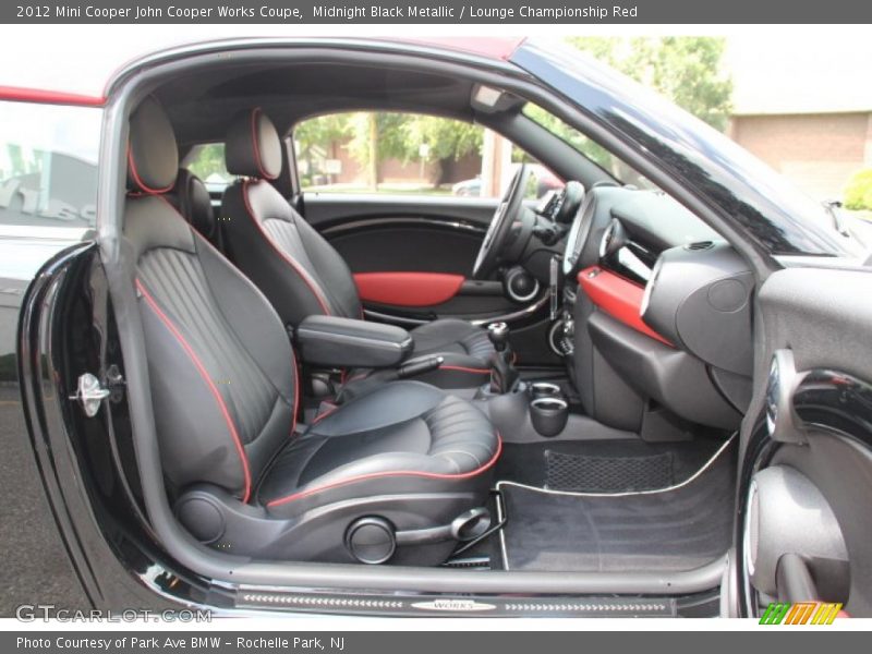 Midnight Black Metallic / Lounge Championship Red 2012 Mini Cooper John Cooper Works Coupe