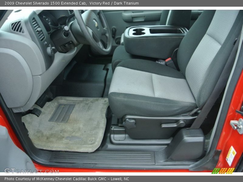 Victory Red / Dark Titanium 2009 Chevrolet Silverado 1500 Extended Cab