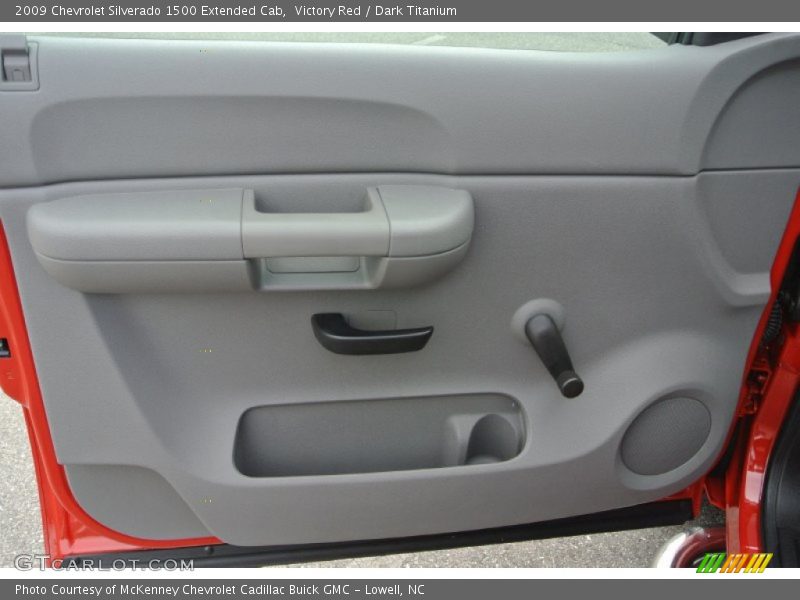 Victory Red / Dark Titanium 2009 Chevrolet Silverado 1500 Extended Cab