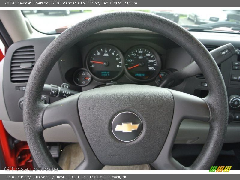 Victory Red / Dark Titanium 2009 Chevrolet Silverado 1500 Extended Cab