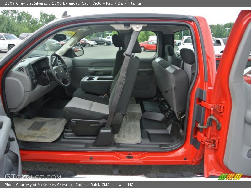 Victory Red / Dark Titanium 2009 Chevrolet Silverado 1500 Extended Cab