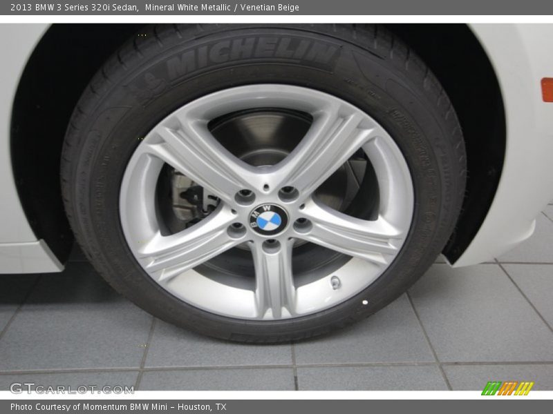 Mineral White Metallic / Venetian Beige 2013 BMW 3 Series 320i Sedan
