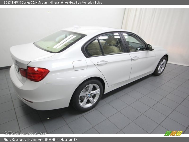 Mineral White Metallic / Venetian Beige 2013 BMW 3 Series 320i Sedan