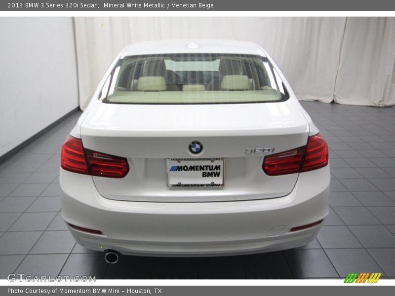 Mineral White Metallic / Venetian Beige 2013 BMW 3 Series 320i Sedan