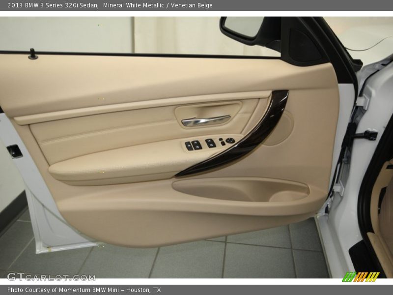 Mineral White Metallic / Venetian Beige 2013 BMW 3 Series 320i Sedan