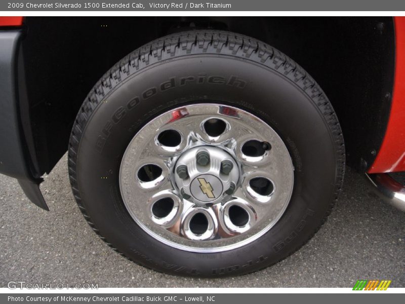 Victory Red / Dark Titanium 2009 Chevrolet Silverado 1500 Extended Cab
