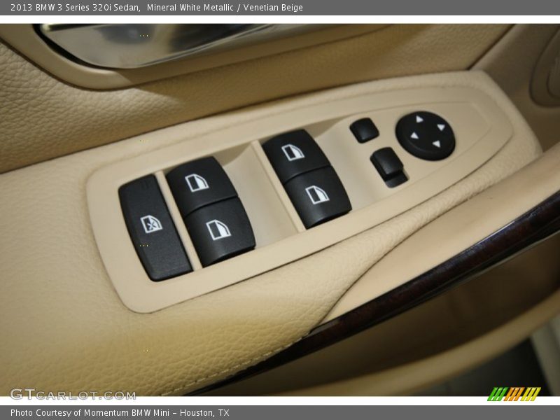 Mineral White Metallic / Venetian Beige 2013 BMW 3 Series 320i Sedan