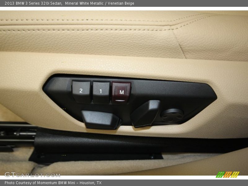 Mineral White Metallic / Venetian Beige 2013 BMW 3 Series 320i Sedan