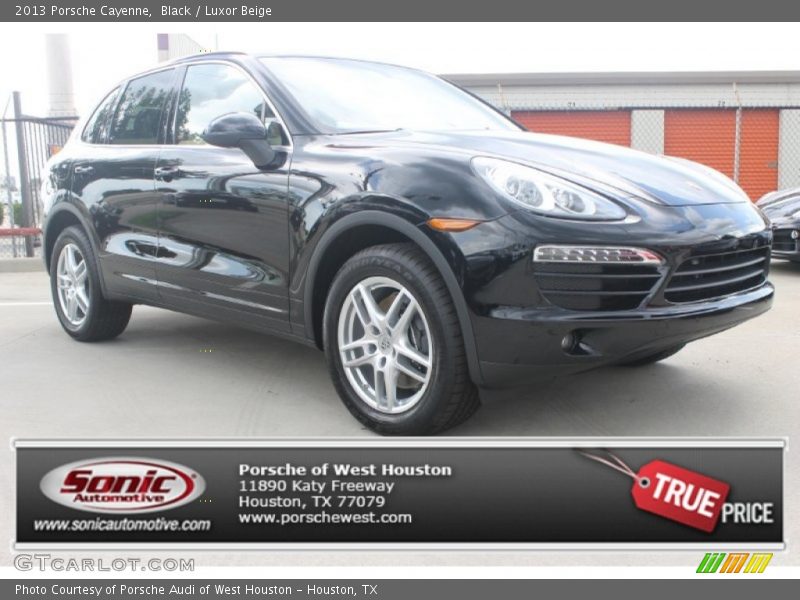 Black / Luxor Beige 2013 Porsche Cayenne