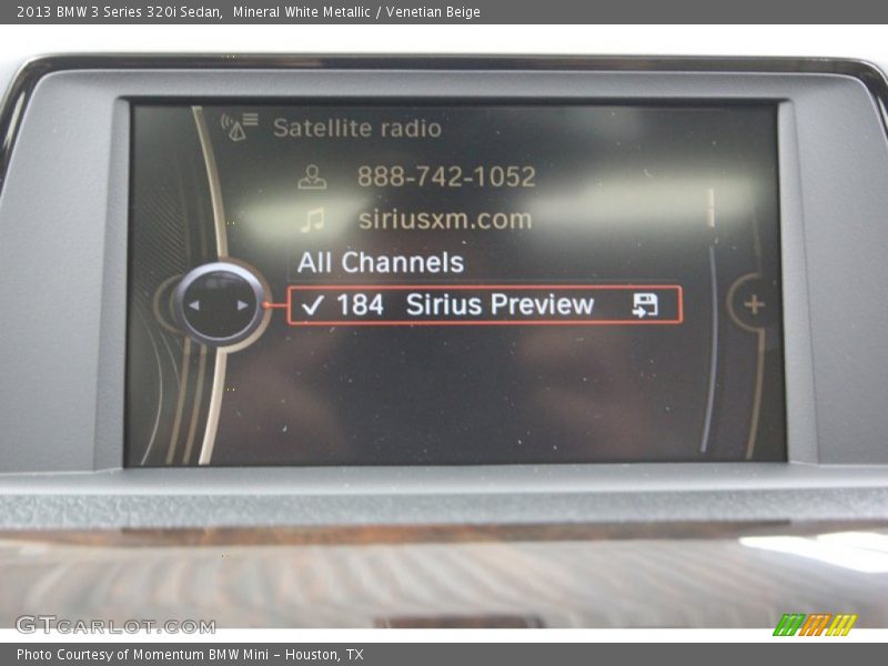 Mineral White Metallic / Venetian Beige 2013 BMW 3 Series 320i Sedan