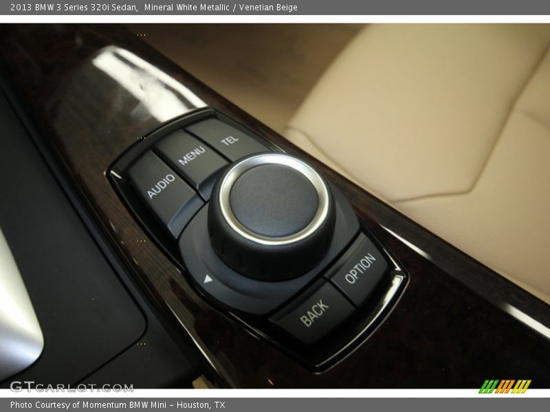 Mineral White Metallic / Venetian Beige 2013 BMW 3 Series 320i Sedan