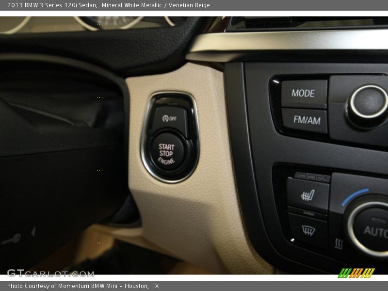 Mineral White Metallic / Venetian Beige 2013 BMW 3 Series 320i Sedan