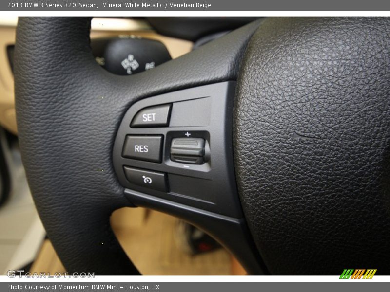 Mineral White Metallic / Venetian Beige 2013 BMW 3 Series 320i Sedan