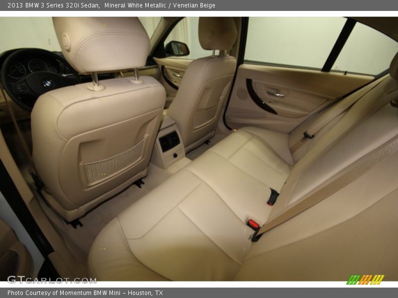 Mineral White Metallic / Venetian Beige 2013 BMW 3 Series 320i Sedan