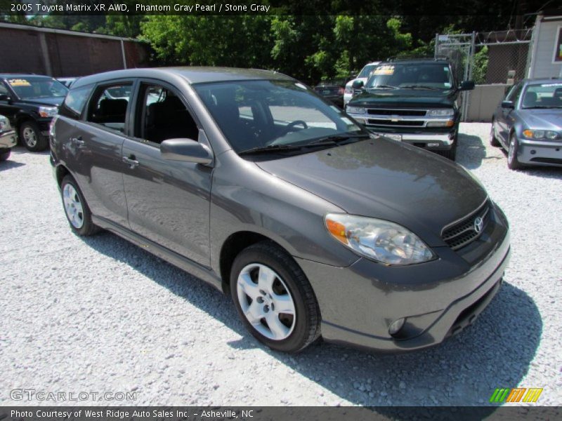 Phantom Gray Pearl / Stone Gray 2005 Toyota Matrix XR AWD