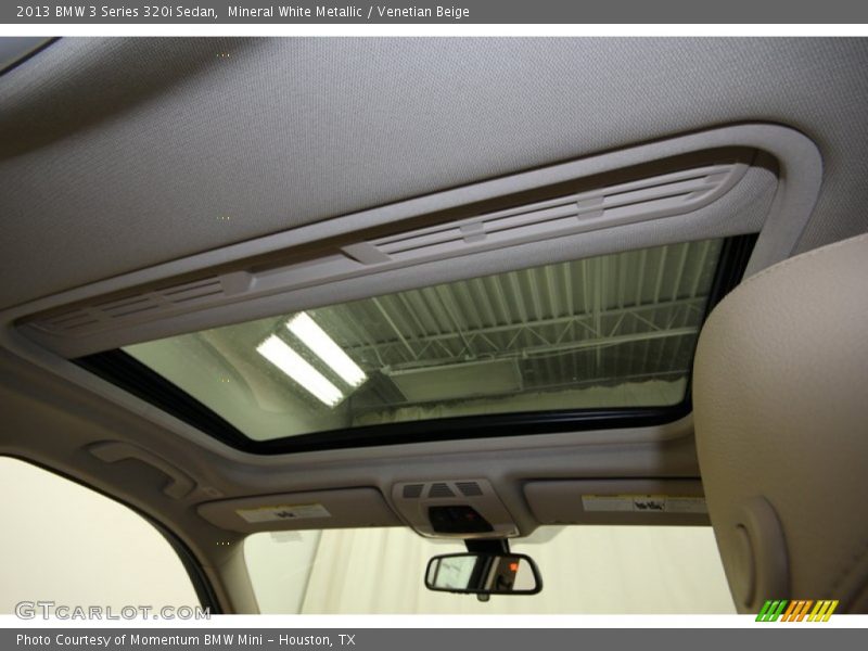 Mineral White Metallic / Venetian Beige 2013 BMW 3 Series 320i Sedan