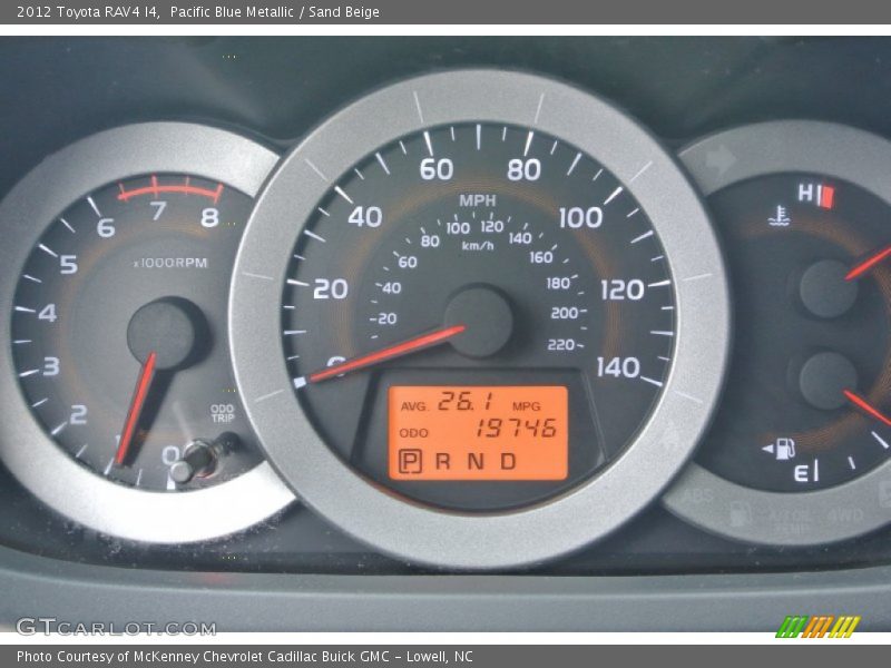 Pacific Blue Metallic / Sand Beige 2012 Toyota RAV4 I4