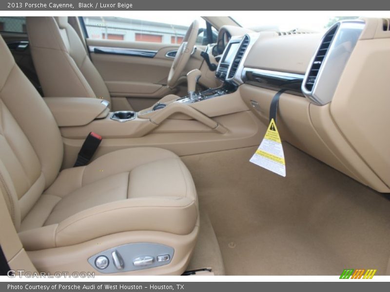 Black / Luxor Beige 2013 Porsche Cayenne