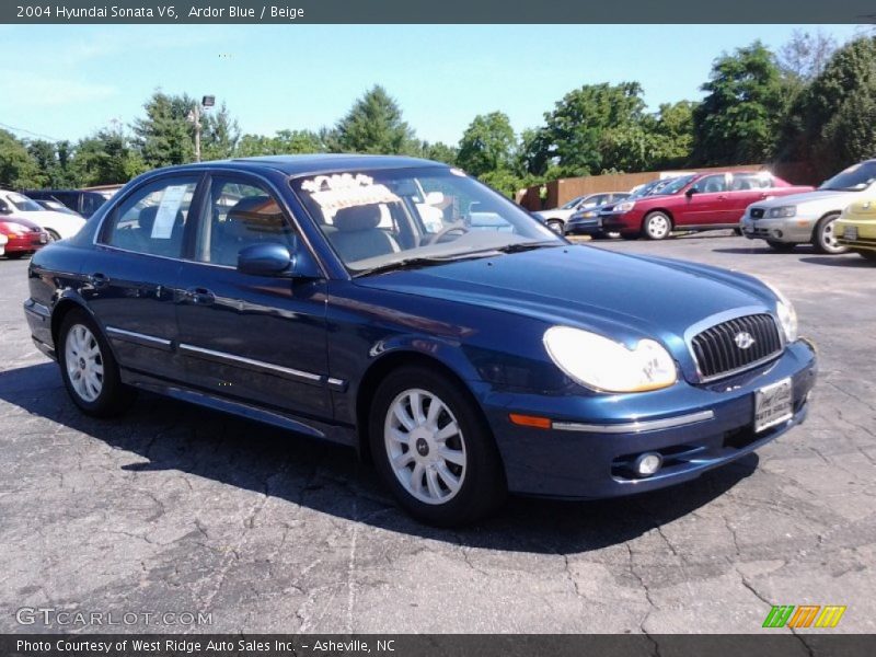 Ardor Blue / Beige 2004 Hyundai Sonata V6